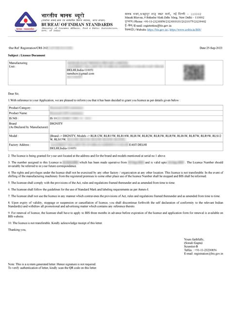 crs registration certificate.